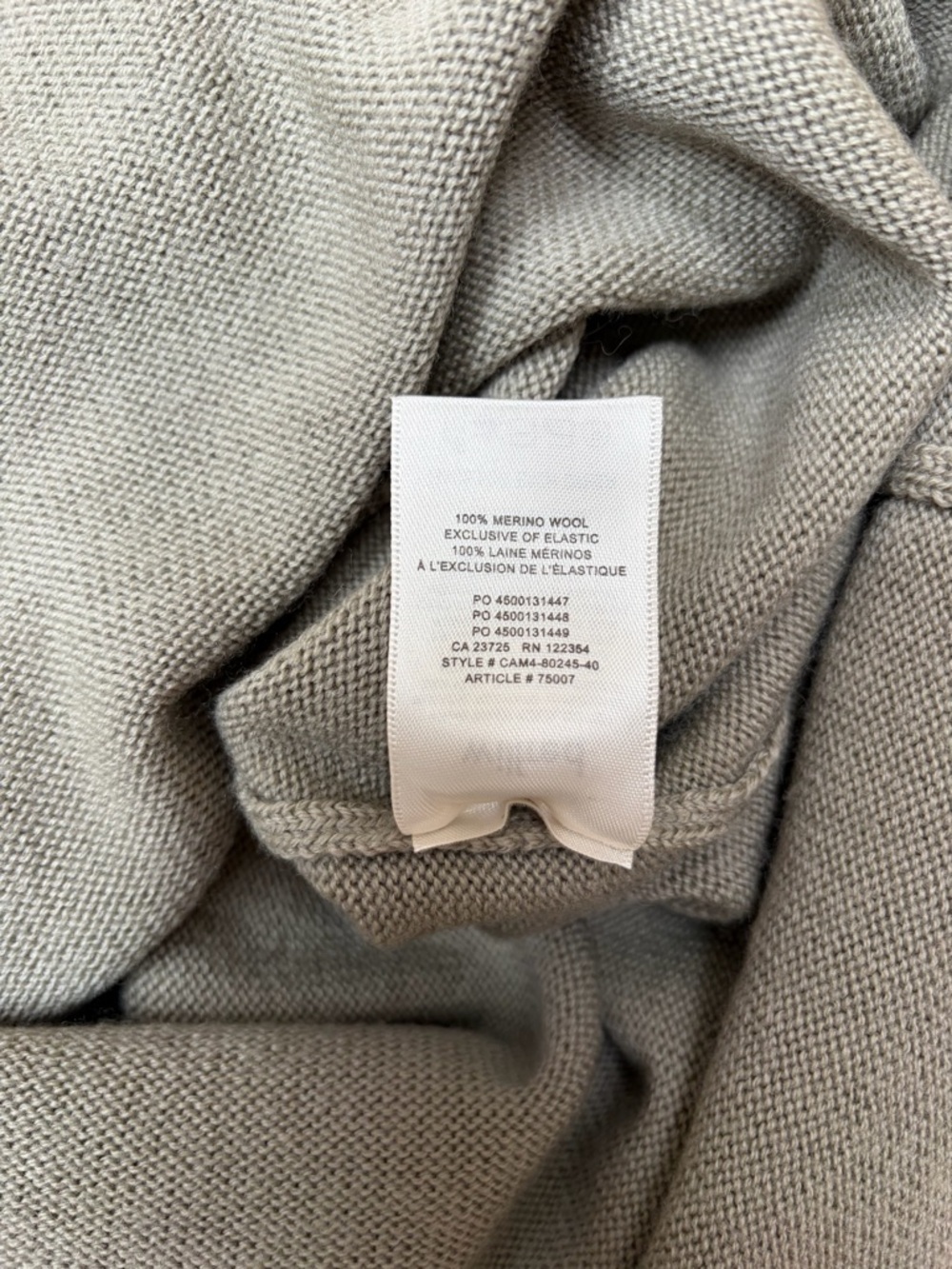 Aritzia Wilfred Sweater Dress Turtleneck Long Sleeve Midi Wool Green Size Small - Picture 9 of 10